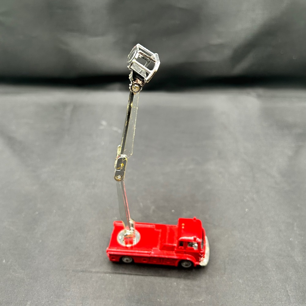 Husky Simon Snorkel Fire Engine Red Diecast Toy Made in Great Britain Vintage